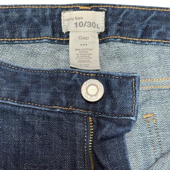 Gap Curvy Flare Jeans 10 / 30L - Picture 3 of 5